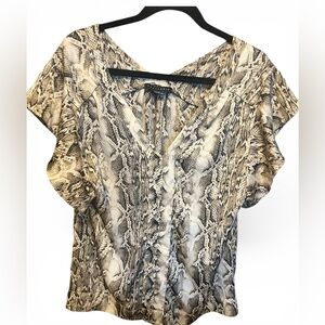 Sanctuary Snake Print Top Mirg Countryside, Size L
